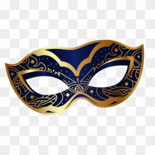 Transparent Image Mask Transparent Background - Masquerade Mask Gold Png, Png Download