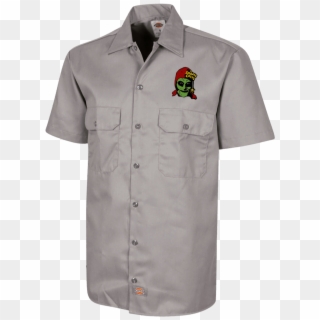 Sammmy Head Color Dickies Men's Short Sleeve Workshirt - Shirt, HD Png Download