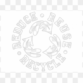 Reduce Reuse Recycle Black And White, HD Png Download