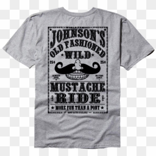 Johnson's Old Fashioned Wild Mustache Ride - Sponsors On A Shirt, HD Png Download