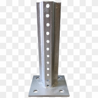 Our Official Galvanized U-channel Sign Post Base Works - Ruler, HD Png Download