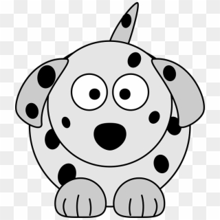 Animal Cartoon Colour Dalmatian Dog How I Did It - Cartoon Dog With Spots, HD Png Download