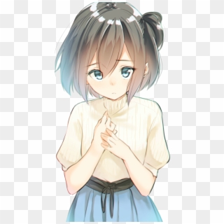 Png - Sad Anime Girl Render, Transparent Png