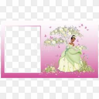 Free Png Transparent Pink Photo Frame With Princess - Princess And The Frog Frame, Png Download