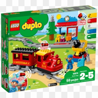 Steam Train - Lego Duplo 10874, HD Png Download