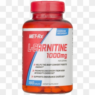 Met Rx L Carnitine 1000 Mg Caplets, 180 Ct - Prescription Drug, HD Png Download