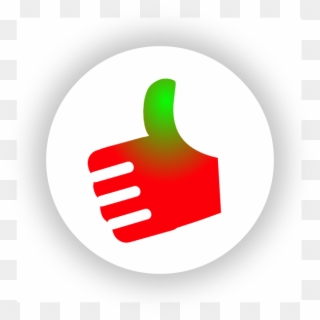 Thumb Up Red-green Png - Graphic Design, Transparent Png