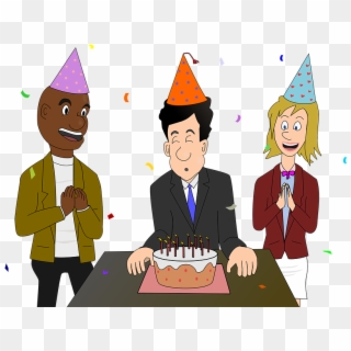 Happy Birthday Celebration Party Birthday Friends - Cartoon, HD Png Download