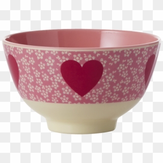 Lovely Heart Melamine Printed Bowl By Rice Dk Coming - Ceramic, HD Png Download