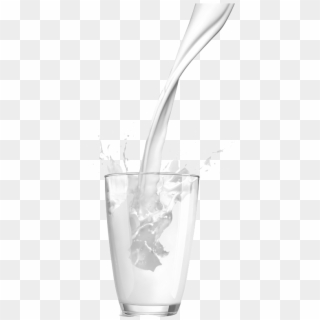 Milk, Glass, Liquid, Dairy Product Png Image With Transparent - Milk Pour, Png Download