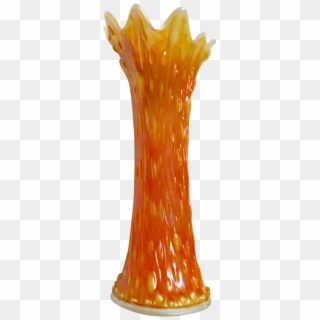 Northwood Tree Trunk Marigold On Milk Glass M - Vase, HD Png Download