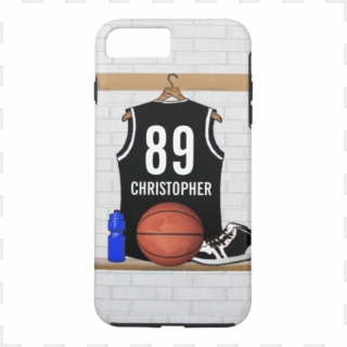 Personalized Black And White Basketball Jersey Iphone - Jersey Shop Visiting Card, HD Png Download