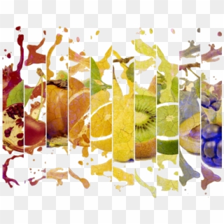 #fruit #splash #color #colorsplash - Mix Fruit Juice Illustration, HD Png Download