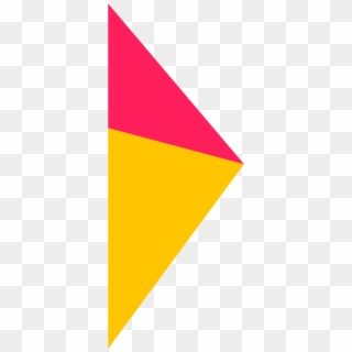 Red And Yellow Triangle Flag, HD Png Download