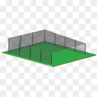 Golf Range Netting Enclosure Example Sketch - Architecture, HD Png Download