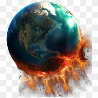 #earth #planet #fire #art #sticker - 3d Hd Hintergrundbilder Android, HD Png Download