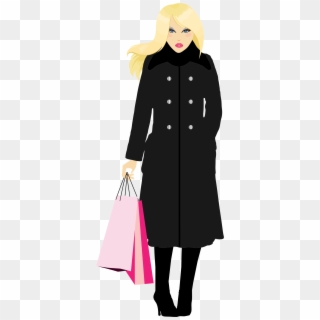 This Free Icons Png Design Of Blonde Woman Shopping - Woman Blonde Shopping Clipart, Transparent Png