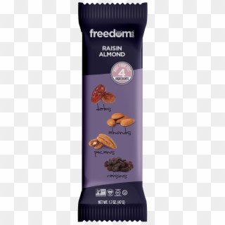 Raisin Almond Bar - Freedom Chocolate Bars, HD Png Download