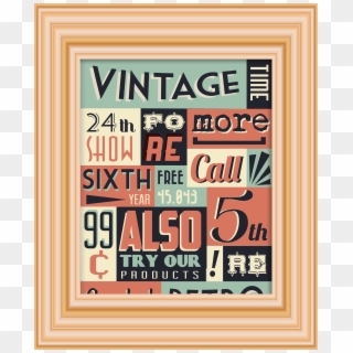Vintage Sign - Poster, HD Png Download
