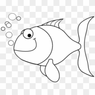 Fish Outline - Clip Art Black And White, HD Png Download