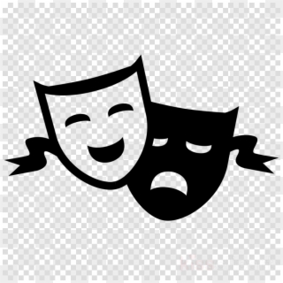 Download Drama Masks No Background Clipart Theatre - Transparent Background Drama Clipart, HD Png Download