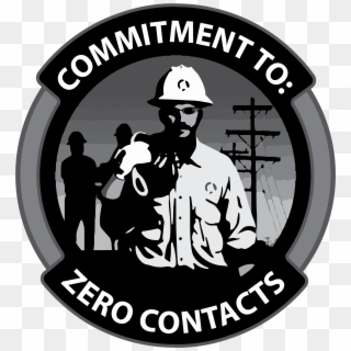 Download Grayscale Logo - Commitment To Zero Contacts, HD Png Download