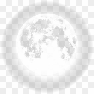 Ftestickers Sky Moon Glowing Blackandwhite - Fantasy Png, Transparent Png