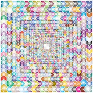 This Free Icons Png Design Of Prismatic Zig Zag Illusion - Visual Arts, Transparent Png