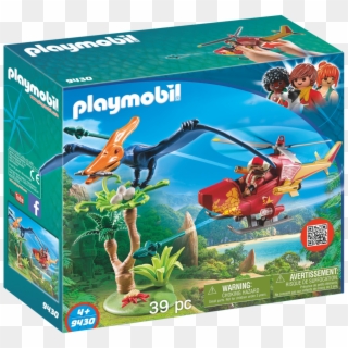 Helicóptero Con Pterosaurio - Playmobil 9430, HD Png Download