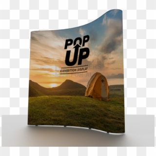 Displays - Curved Pop Up Banner, HD Png Download