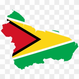 Guyana Flag Png - Map Of Guyana Showing Administrative, Transparent Png
