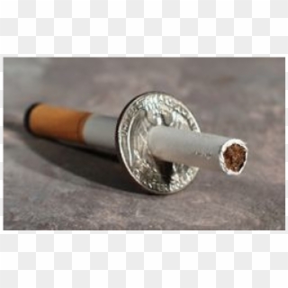 Cigarette Through A Coin, HD Png Download