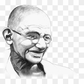 Mahatma Gandhi High Quality Png Sketch Transparent Png 10x1600 Pngfind