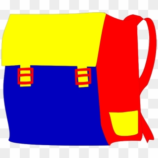 Blue And Yellow Backpack Svg Clip Arts 600 X 517 Px, HD Png Download