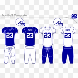 Football Uniform Template 13033 - Outline Of Football Pants, HD Png Download