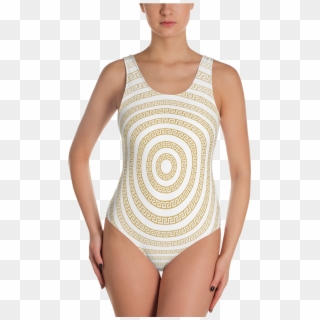 Greek Gold Key One-piece Swimsuit - Sloth Swimwear, HD Png Download