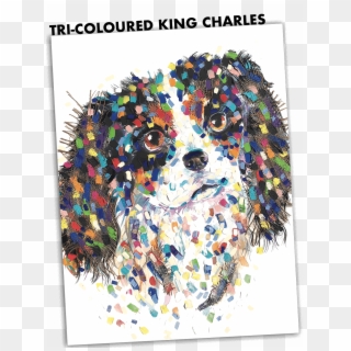 Tri-coloured King Charles Card - Bernese Mountain Dog, HD Png Download