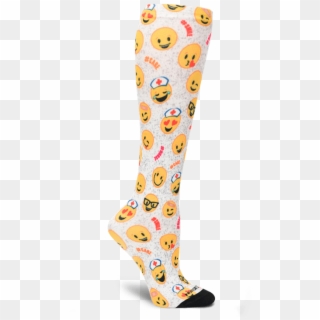 Nurse Mates Emoji Compression Socks - Sock, HD Png Download