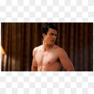 Em The Vampire Diaries - Barechested, HD Png Download