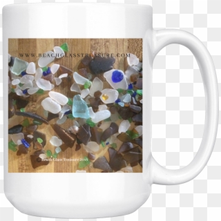 Beach Glass Treasures In A Pile Coffee/tea Mug - Coffee Cup, HD Png Download
