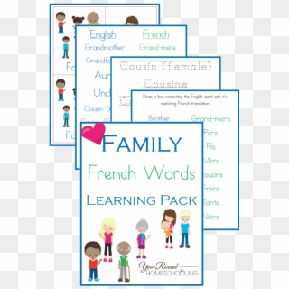 French Family Words - Homeschooling, HD Png Download