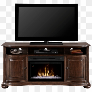 Tv Stands And Entertainment Centers Brown Tv Stand - Electric Fireplace Media Console, HD Png Download