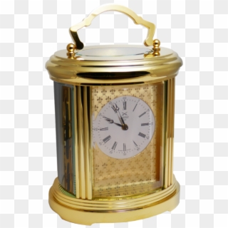Ovale Carriage Clock Fleur De Lys - Brass, HD Png Download
