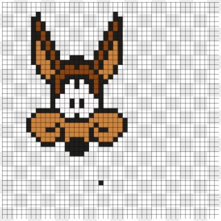 Coyote Perler Bead Pattern - Hama Beads Wile E Coyote, HD Png Download