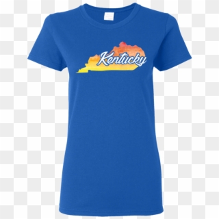T Shirt Watercolor Kentucky Home T Shirts - Plain Women T Shirt, HD Png Download