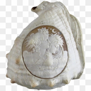 Victorian Carved Conch Shell C - Carving, HD Png Download
