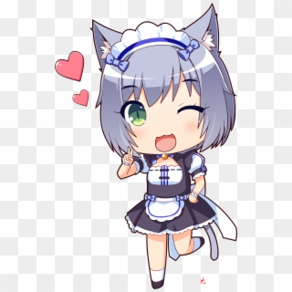 I Already Posted Milk In Maid Dress, So I Think She - Nekopara Chibi Gif Transparent, HD Png Download