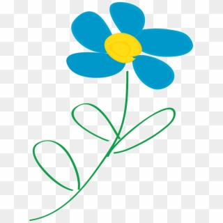 Flower Daisy Leaves Yellow Blue Png Image - Free Flower Image Clipart, Transparent Png