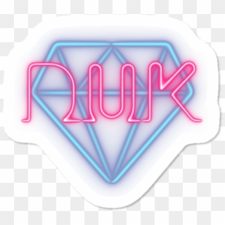 Dukaja Neon Diamond Sticker - Emblem, HD Png Download