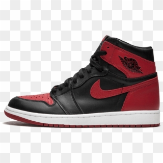 Air Jordan Bred Sneaker - Air Jordans 1 Retro High Chicago, HD Png Download